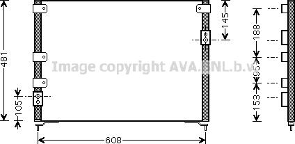 Prasco MZ5148 - Конденсатор, кондиціонер autocars.com.ua