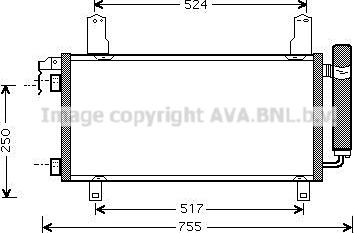 Prasco MZ5157D - Конденсатор, кондиціонер autocars.com.ua