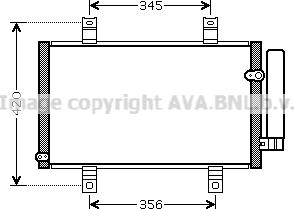 Prasco MZ5209D - Конденсатор, кондиціонер autocars.com.ua