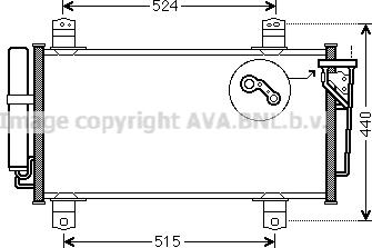 Prasco MZ5231D - Конденсатор, кондиціонер autocars.com.ua