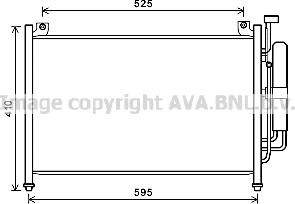 Prasco MZ5236D - Конденсатор, кондиціонер autocars.com.ua