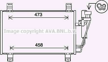 Prasco MZ5283D - Конденсатор, кондиціонер autocars.com.ua