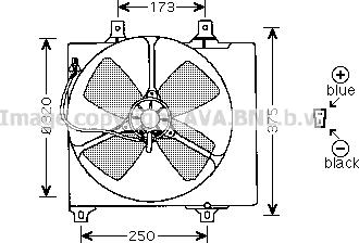 Prasco MZ7501 - Вентилятор, охолодження двигуна autocars.com.ua