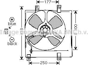Prasco MZ7504 - Вентилятор, охолодження двигуна autocars.com.ua