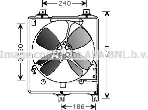 Prasco MZ7510 - Вентилятор, охолодження двигуна autocars.com.ua