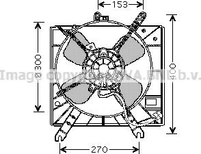 Prasco MZ7515 - Вентилятор, охолодження двигуна autocars.com.ua