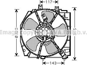 Prasco MZ7521 - Вентилятор, охлаждение двигателя avtokuzovplus.com.ua