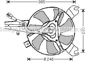Prasco MZ7527 - Вентилятор, охолодження двигуна autocars.com.ua