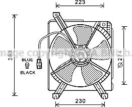 Prasco MZ7542 - Вентилятор, охолодження двигуна autocars.com.ua