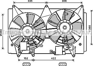 Prasco MZ7547 - Вентилятор, охолодження двигуна autocars.com.ua