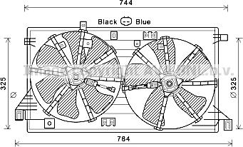 Prasco MZ7550 - Вентилятор, охолодження двигуна autocars.com.ua