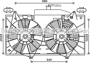 Prasco MZ7551 - Вентилятор, охлаждение двигателя avtokuzovplus.com.ua