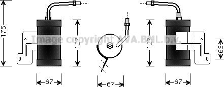 Prasco MZD165 - Осушувач, кондиціонер autocars.com.ua