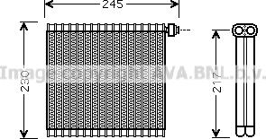 Prasco MZV217 - Випарник, кондиціонер autocars.com.ua