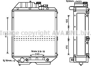 Prasco NH2026 - Радиатор, охлаждение двигателя avtokuzovplus.com.ua