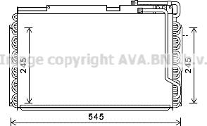 Prasco NH5036 - Конденсатор, кондиціонер autocars.com.ua