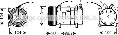 Prasco NHAK001 - Компресор, кондиціонер autocars.com.ua