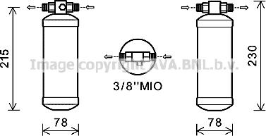 Prasco NHD009 - Осушитель, кондиционер avtokuzovplus.com.ua