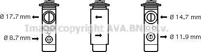 Prasco OL1580 - Расширительный клапан, кондиционер autodnr.net