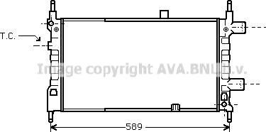 Prasco OL2068 - Радіатор, охолодження двигуна autocars.com.ua