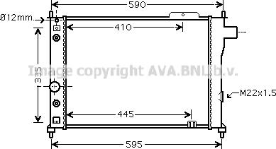Prasco OL2128 - Радіатор, охолодження двигуна autocars.com.ua