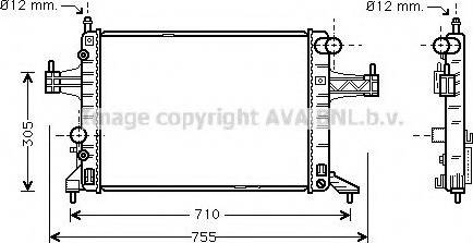 Prasco OL2304 - Радиатор, охлаждение двигателя avtokuzovplus.com.ua