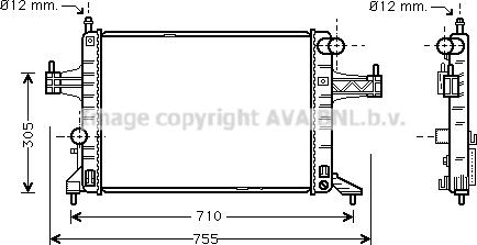 Prasco OL2306 - Радиатор, охлаждение двигателя avtokuzovplus.com.ua