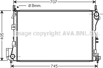 Prasco OL2340 - Радиатор, охлаждение двигателя avtokuzovplus.com.ua