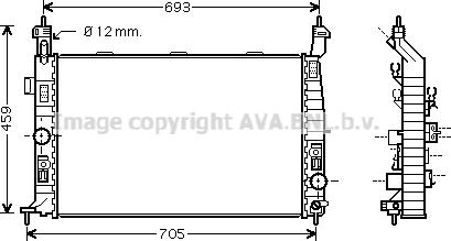 Prasco OL2348 - Радиатор, охлаждение двигателя avtokuzovplus.com.ua