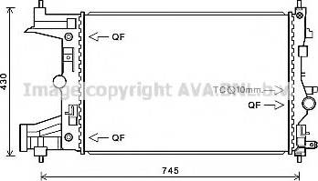 Prasco OL2486 - Радиатор, охлаждение двигателя avtokuzovplus.com.ua