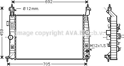 Prasco OL2582 - Радіатор, охолодження двигуна autocars.com.ua