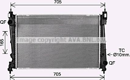 Prasco OL2721 - Радиатор, охлаждение двигателя avtokuzovplus.com.ua