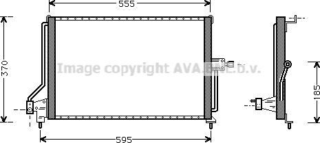 Prasco OL5209 - Конденсатор кондиционера avtokuzovplus.com.ua