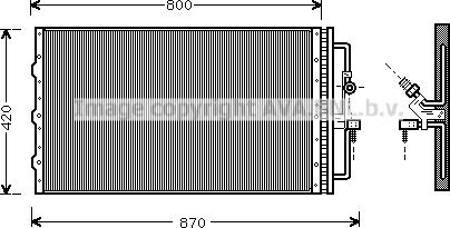 Prasco OL5267 - Конденсатор кондиционера avtokuzovplus.com.ua