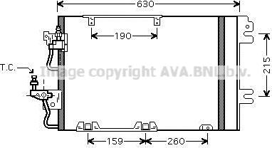 Prasco OL5367D - Конденсатор кондиционера avtokuzovplus.com.ua