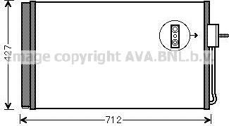 Prasco OL5611D - Конденсатор, кондиціонер autocars.com.ua