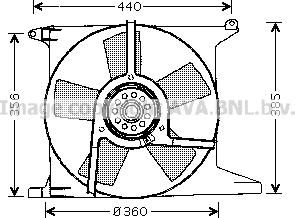 Prasco OL7504 - Вентилятор, охолодження двигуна autocars.com.ua