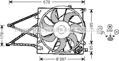 Prasco OL7509 - Вентилятор, охлаждение двигателя avtokuzovplus.com.ua