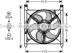 Prasco OL7525 - Вентилятор, охолодження двигуна autocars.com.ua
