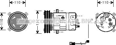 Prasco OLAK290 - Компрессор кондиционера avtokuzovplus.com.ua