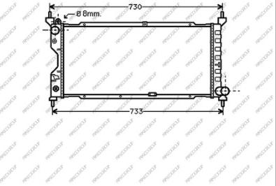 Prasco OP028R003 - Радіатор, охолодження двигуна autocars.com.ua