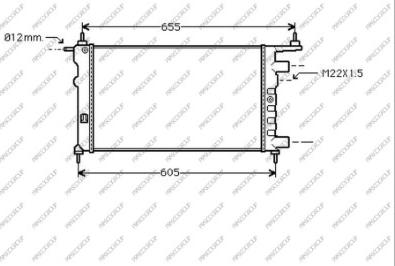 Prasco OP028R006 - Радиатор, охлаждение двигателя avtokuzovplus.com.ua