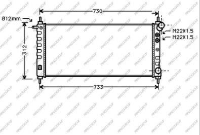 Prasco OP028R007 - Радіатор, охолодження двигуна autocars.com.ua