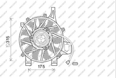 Prasco OP030F005 - Вентилятор, охолодження двигуна autocars.com.ua