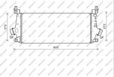 Prasco OP060N002 - Интеркулер autocars.com.ua