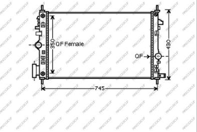 Prasco OP060R006 - Радіатор, охолодження двигуна autocars.com.ua