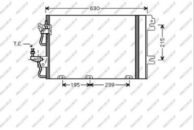 Prasco OP410C001 - Конденсатор кондиционера autodnr.net