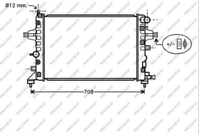 Prasco OP410R001 - Радиатор, охлаждение двигателя avtokuzovplus.com.ua