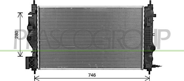 Prasco OP419R001 - Радіатор, охолодження двигуна autocars.com.ua