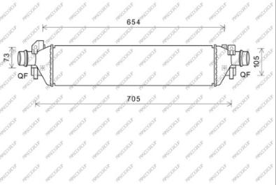 Prasco OP700N001 - Интеркулер autocars.com.ua